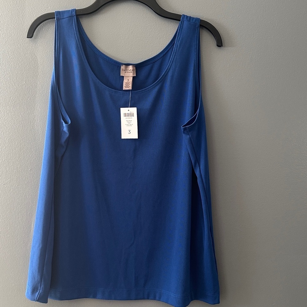 NWT Easywear by Chico's 3 Sleeveless Timeless Tank layering spring classic chic